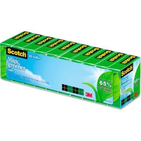 3M Scotch® Magic Greener Tape, 3/4" x 900", 1" Core, 10/Pack 81210P